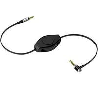 Cable jack retráctil con micrófono integrado