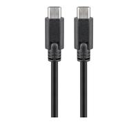 Cable KAB Goobay USB-C™ 3.1 Generación 1, negro, 2 m Conector USB-C™ > Conector USB-C™