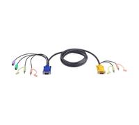 Cable KVM ATEN CS1732A PS/2 3 m Negro Audio SPHD-15 HDB-15 2xPS/2 2x3,5mm