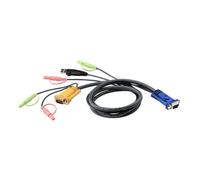 Cable KVM ATEN USB con audio SPHD 3 en 1 1,8 m VGA Negro