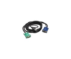 Cable KVM de APC de Schneider Electric AP5821 - 1,80 m - primer extremo: 1 x 15 Pines HD-15 Macho VGA