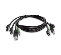 Cable KVM StarTech HDMI Doble 1,8 m USB 2.0 Audio 3.5 mm Universalmente Compatible