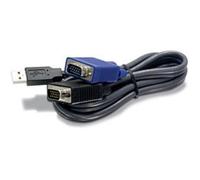Cable KVM Trendnet TK-CU15 USB VGA 4,5 m Negro Macho/Macho