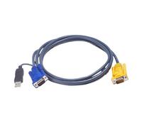 Cable KVM USB Aten 3 m Negro PS/2 a USB SPHD 3 en 1 VGA HDB-15