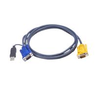 Cable KVM USB Aten 3 m Negro PS/2 a USB SPHD 3 en 1 VGA HDB-15 Macho-Macho