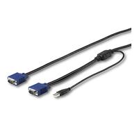 Cable KVM USB de 3 m para Consola de Montaje Armario Rack - Cable KVM VGA y USB - (RKCONSUV10)
