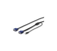 Cable KVM USB VGA - STARTECH - 1,8 m (6 ft) - Conector único - Para consolas LCD de rack - Negro