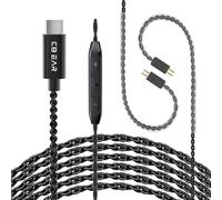 Cable KZ ZST iem, cable USB-C tipo C de 2 metros de largo, cables de monitor intraurales mejorados para auriculares kz zs10 pro x, zs12 pro x, zsn pro x, zsn pro, edx pro, zar, za12, castor, as16 pro