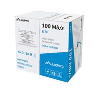 Cable LAN Lanberg UTP 305m RJ45 CCA AWG24 Azul 100Mb/s