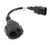 Cable lanberg adaptador iec 320 c14 - schuko cee7 hembra 20cm