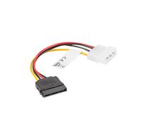 Cable lanberg alimentacion molex macho a sata hembra 15 cm