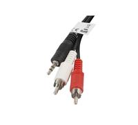 Cable estereo MiniJack 3.5mm + 2 RCA (2M)