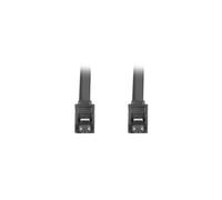 Cable sata iii lanberg 6gb - s hembra hembra clip metal 0.5m rojo