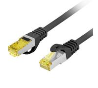 Cable red lanberg latiguillo cat.6a s - ftp lszh cu 2m negro fluke passed