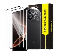 Cable Leader 2 + 2 piezas Protector de pantalla de cristal templado para Xiaomi Redmi Note 13 Pro Plus 5G, cobertura completa 3D, ultratransparente, identificación de huellas dactilares, dureza 9H