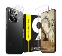 Cable Leader 2+2 Protector de Pantalla Cristal Templado para Xiaomi 15T Pro 5G, Cristal protector de dureza 9H+Protector de Cámara, Sin Burbujas, Antiaceite, Cobertura 2.5D Sensitive Touch, HD Clear