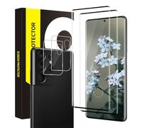 Cable Leader 2 + 2 protectores de pantalla para Samsung Galaxy S21 Ultra 5G, dureza 9H irrompible, cristal protector de pantalla, pantalla 3D completa, sin burbujas, Sensitive Touch, HD ultrafino S21