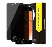Cable Leader Protector de pantalla para iPhone 6/6s/7/8/SE (2020), protección visual 2,5D, dureza 9H, resistente a los arañazos, antiespía para iPhone 8 (2 unidades)