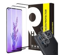 Cable Leader - Protector de pantalla para Oneplus 9 Pro 5G, cristal protector, 0,33 mm, dureza 9H, antiarañazos, cubierta 3D, sensibilidad de burbujas libres, (2+2) Ultra Slim Oneplus 9 Pro Protector