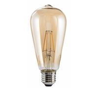Cable LED, E27, 685lm relleno. 53W, lámpara vintage regl., ámbar, blc chd
