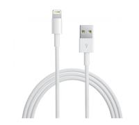 Cable Lightning a USB 2.0 1m Blanco Certificado Apple MFi para iPhone iPad iPod