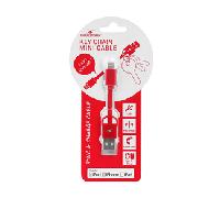 CABLE LIGHTNING A USB ROJO IN-BS-USB-IKEY/R