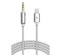 Cable Lightning de Apple MFI Certificado para iPhone Aux a Macho de 3,5 mm (Enlace de Audio de iPhone a Conector de Auto, Auriculares y Altavoces)