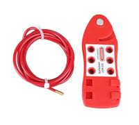 Cable Lockout Ajustable Fish Shaped con Cable de Acero Inoxidable - Seguridad Industrial para Multibloqueo y Aislamiento de Energía Peligrosa
