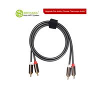 Cable Lotus 2RCA a 2RCA, cable de audio RCA para amplificador de potencia, cable RCA de aluminio, cable extensor para procesador de sonido digital.