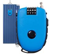 Cable Luggage Lock, Keyless Security Device, Extendable Steel Cable with 4 Digit Code System, Anti Theft Lock Mechanism, Travel Safety Design with Portable Style, Security Accessory for Suitcase