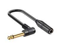 Cable macho a hembra de 6,35 mm macho a hembra de 6,35 mm para amplificadores, altavoz, cable de extensión de 1/4 pulgadas