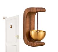 Cable magnético en forma de C de madera, campana de campana magnética - campana de decoración de - Cinturón de madera de campana de minoristas magnéticos para refrigerador, habitación, jardín