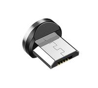 Cable MagnéTico Redondo Enchufe TeléFono Android ImáN Cargador Enchufe Micro-USB Adaptador de Carga RáPida