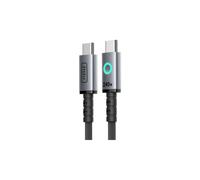Câble magnétique iniu léopard usb-c vers usb-c 240 w 1.2 m noir