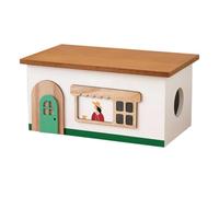 Cable Management Box - Cable Box Organizer Concealer | Cute Wooden Japanese House Storage Case Cute Cable Organizer Orderly Work Area and Cables Extensive Usage