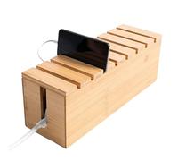 Cable Management Box, Cord Storage Organizer with Extension Hider and Wire Storage Solution for Desk or Floor, Tidy Wire Organizer for Home and Office