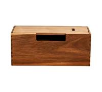 Cable Management Box - Durable Wooden Organizers, Tidy Extension Cord Hiding Bins, Neat Electric Wires Storage Cases, Practical Surge Protector Cover Hubs - For Home Offices Dorm Living Room