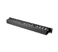 Cable Management Cage 1U detachable rear plate color black (RAL 9005) DN-97617