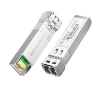 Cable Matters 10GBASE-SR SFP+ a LC Multi Modo 10G Transceptor, Pack de 2 | 850 nm, Multimode Fiber hasta, Cisco, Ubiquiti, TP-Link, D-Link, MikroTik, Netgear, Supermicro, HPE Aruba