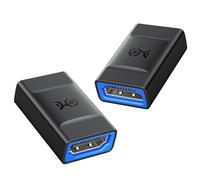 Cable Matters 2-Pack 8K@60Hz / 4K@120Hz Acoplador HDMI con Soporte HDR (Acoplador 8K HDMI, Adaptador HDMI Hembra a Hembra) en Negro