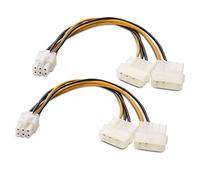 Cable Matters 2 Paquetes Cable 6 Pines PCIe a Molex (2 Molex a 6 Pines PCIe) - 15 cm
