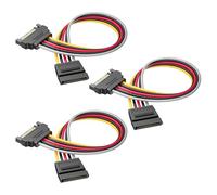 Cable Matters 3 Paquetes Cable Extensión SATA 3 con 15 Pin - 20 cm | SATA cable, SATA extensión, SATA macho/hembra cable, SATA macho a hembra extensión