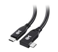 Cable Matters 40Gbps ángulo recto USB 4 1m, Soporte 8K@60Hz Video, 240W de carga, USB4 Cable para pantalla, Compatible con Thunderbolt 4, MacBook, XPS, Surface Pro