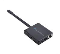 Cable Matters 7 en 1 Hub USB C HDMI, DisplayPort, VGA, USB 3.0, Gigabit Ethernet, Carga de 100 W - Puerto Thunderbolt 4 / USB4 / Thunderbolt 3 Compatible con MacBook Pro, DELL XPS, Surface Pro y más
