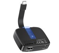 Cable Matters Adaptador portátil USB C a HDMI 2.1 de 48 Gbps con 100 W de Carga y 4K@120 Hz/8K@60 Hz HDR - Thunderbolt 4 Compatible con iPhone 15 Pro MAX (resolución máxima en MacBooks: 4K@60 Hz)