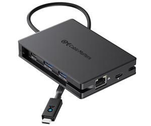 Cable Matters Adaptador USB C 8 en 1 con Doble HDMI, Carga PD de 140W, Gigabit Ethernet, Transferencia de Datos de 10G a través de 3 Puertos USBC y USBA 3.2 Gen 2, 1 Puerto USB 2.0 para Teclado/ratón