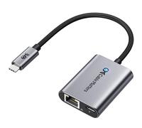 Cable Matters Adaptador USB-C a Gigabit Ethernet con Carga de 140 W, Adaptador de Red Gigabit Ethernet a USB C para 1000 Mbps, para Chromecast con Google TV (versión 2020), portátiles y más