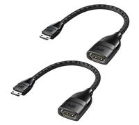 Cable Matters Adaptadores Mini-HDMI a, 8K, Pack de 2, 5 Pulgadas, Negro