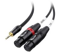 Cable Matters Cable 3,5 mm TRS a Doble XLR Hembra, 1,8 m
