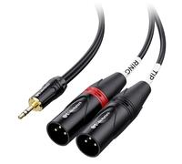 Cable Matters Cable 3,5 mm TRS a Doble XLR Macho, 3 m